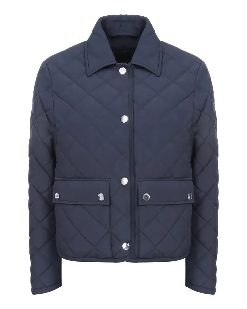 Kiton quilted flap-pocket jacket - Blau Blau