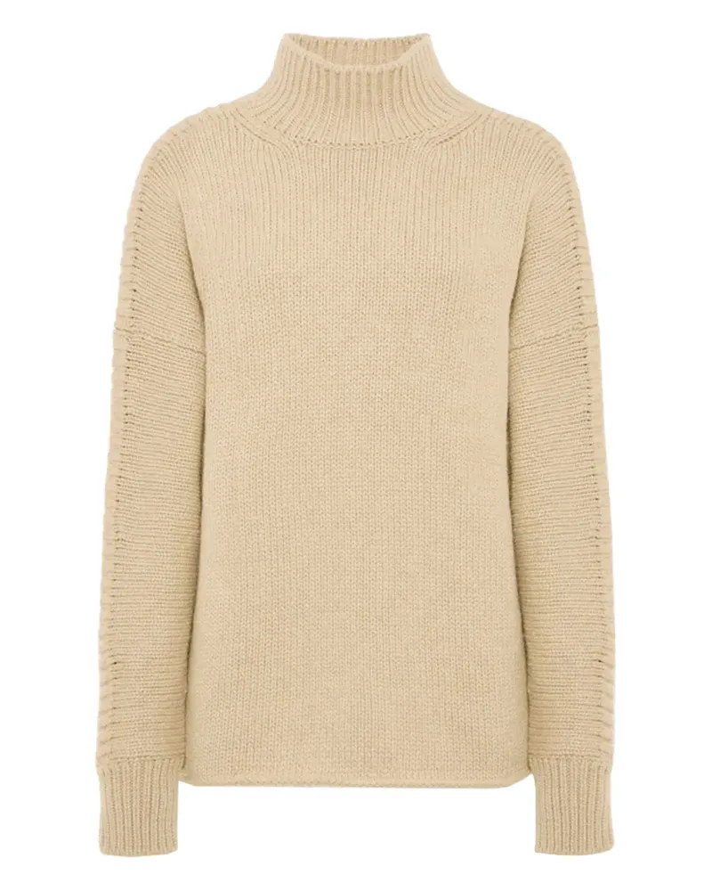 Malo Gerippter Rollkragenpullover - Nude Nude