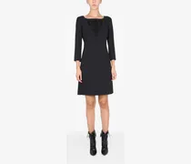 Cady Minikleid mit Applikation - Schwarz