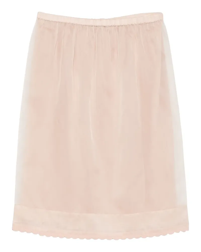 N° 21 Rock mit Wellensaum - Rosa Rosa