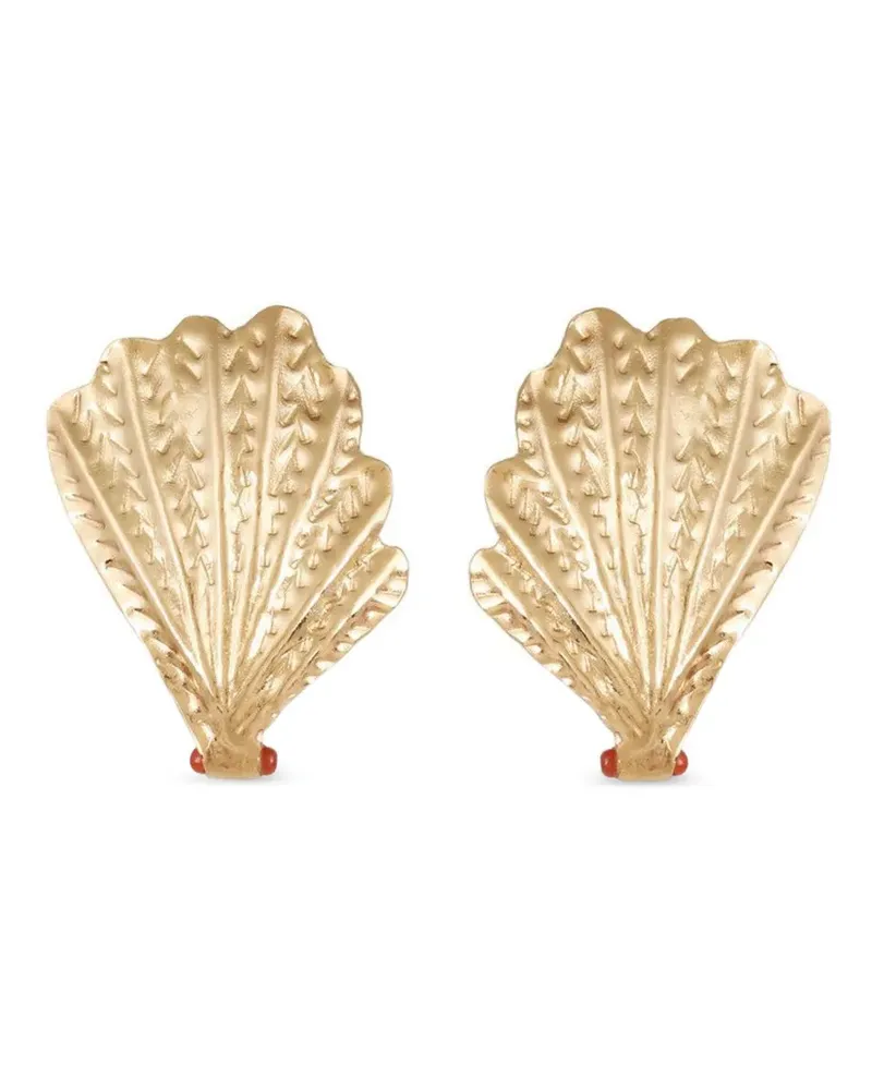 Gas Bijoux Ohrringe mit Muschelanhänger - Gold Gold