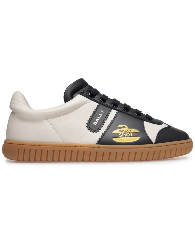 Bally Player Sneakers mit Curling-Motiv - Weiß Weiß