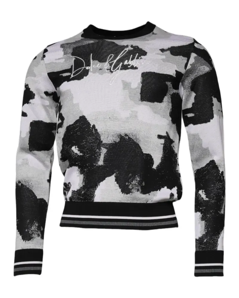 Dolce & Gabbana Pullover mit Camouflage-Print - Schwarz Schwarz