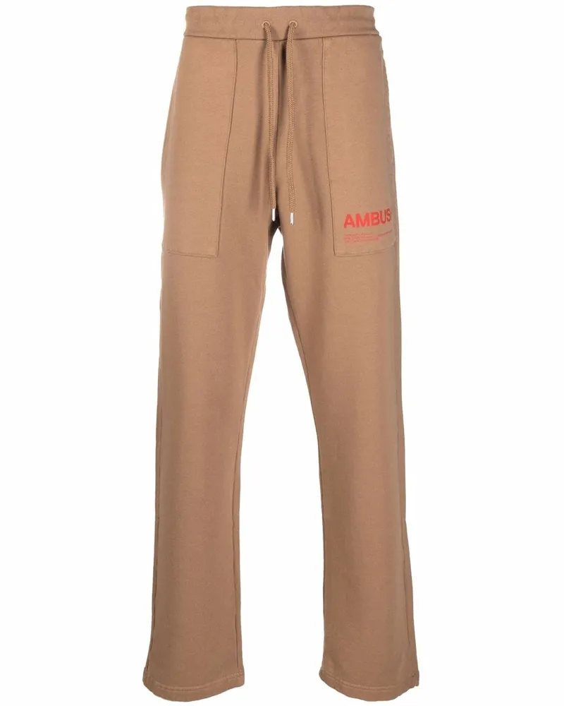 AMBUSH Jogginghose mit Logo-Print - Nude Nude