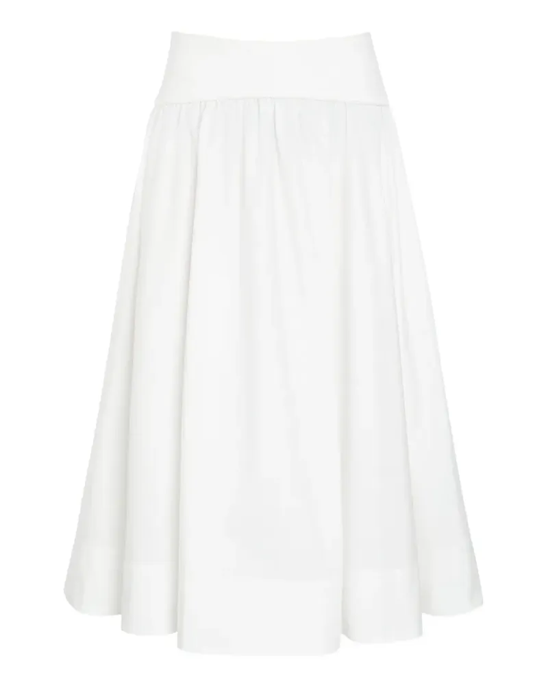 Zimmermann gathered mid skirt - Weiß Weiß