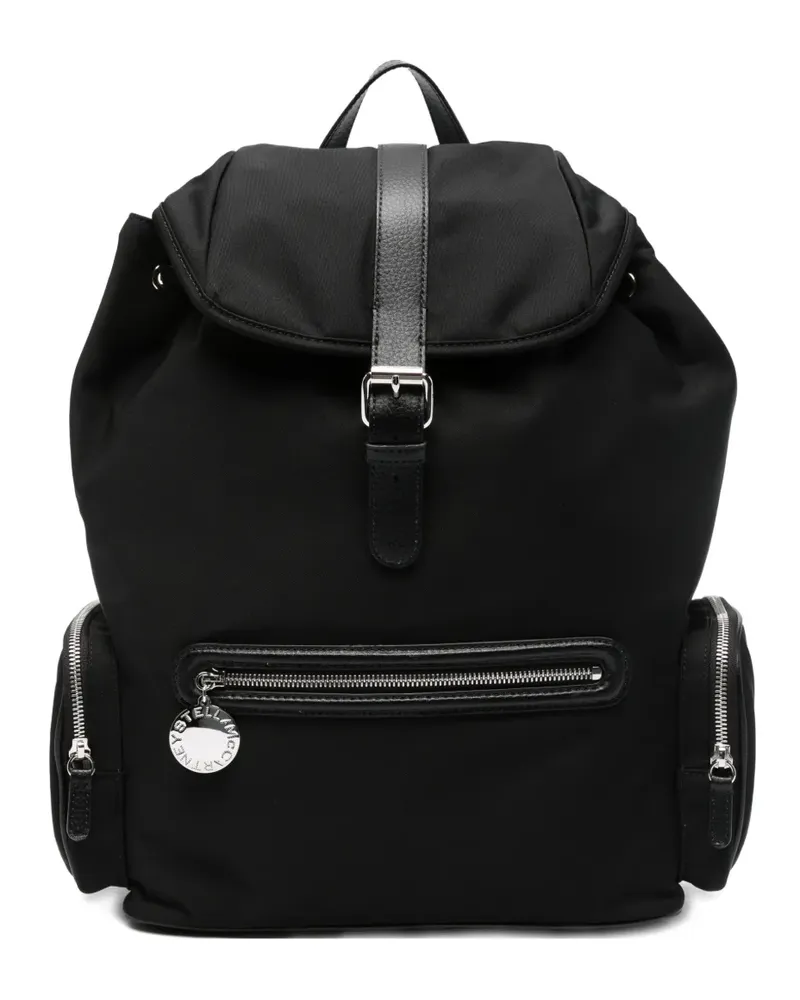 Stella McCartney Dartmoor drawstring flap backpack - Schwarz Schwarz