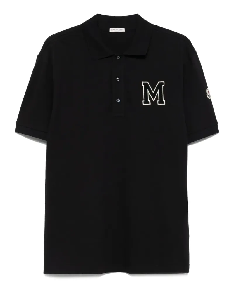 Moncler Poloshirt mit Stickerei - Blau Blau