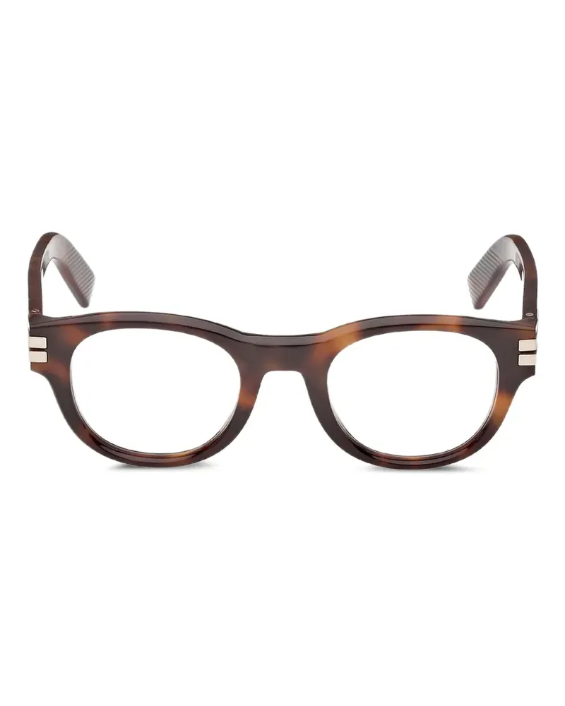 Ermenegildo Zegna Brille mit rundem Gestell - Braun Braun