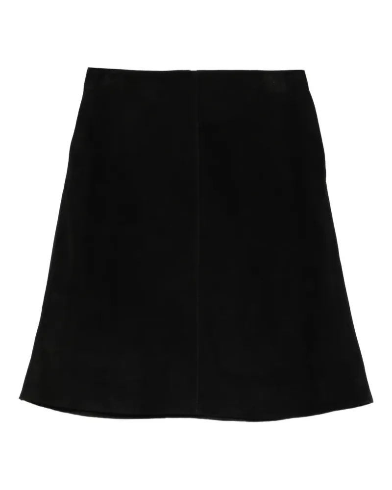 Totême Wildleder-Minirock - Schwarz Schwarz