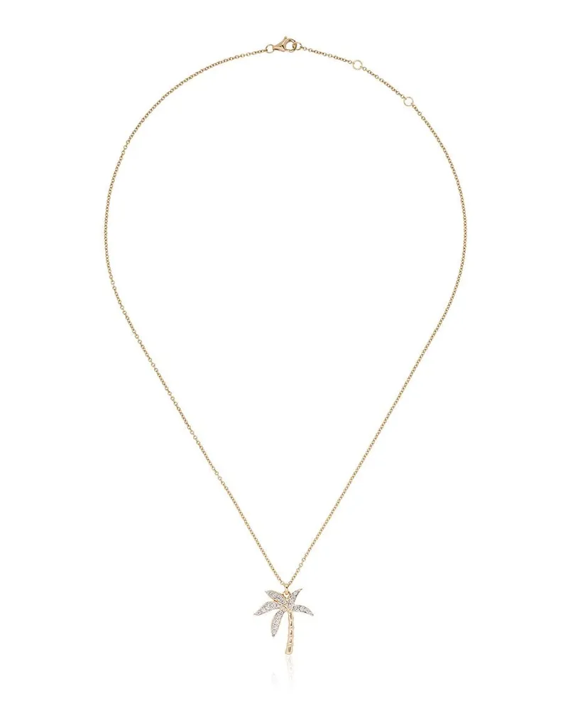 Yvonne Léon 18kt Gelbgoldhalskette mit Diamanten Gold