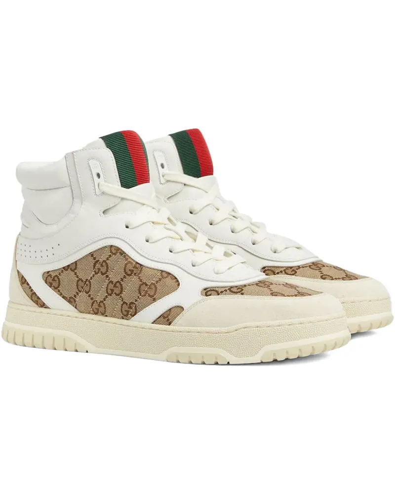 Gucci Re-Web High-Top-Sneakers - Weiß Weiß