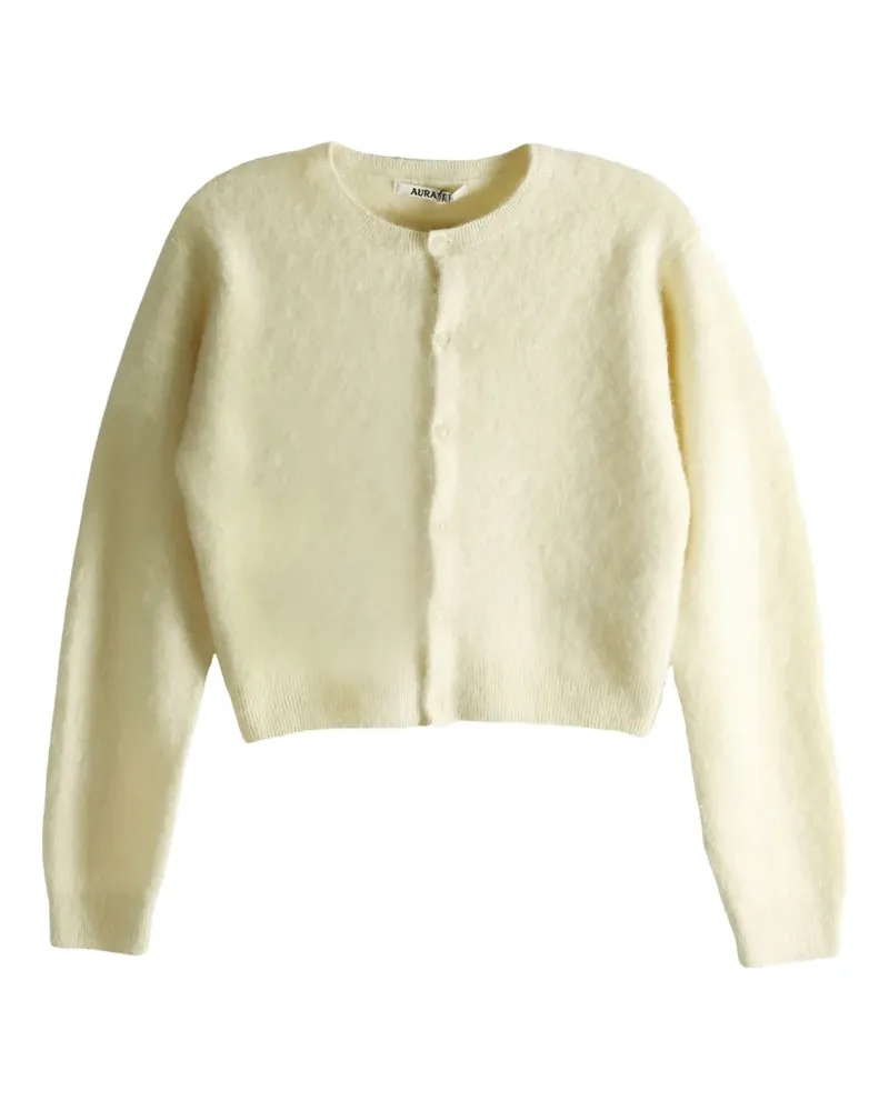 AURALEE buttoned cardigan - Nude Nude