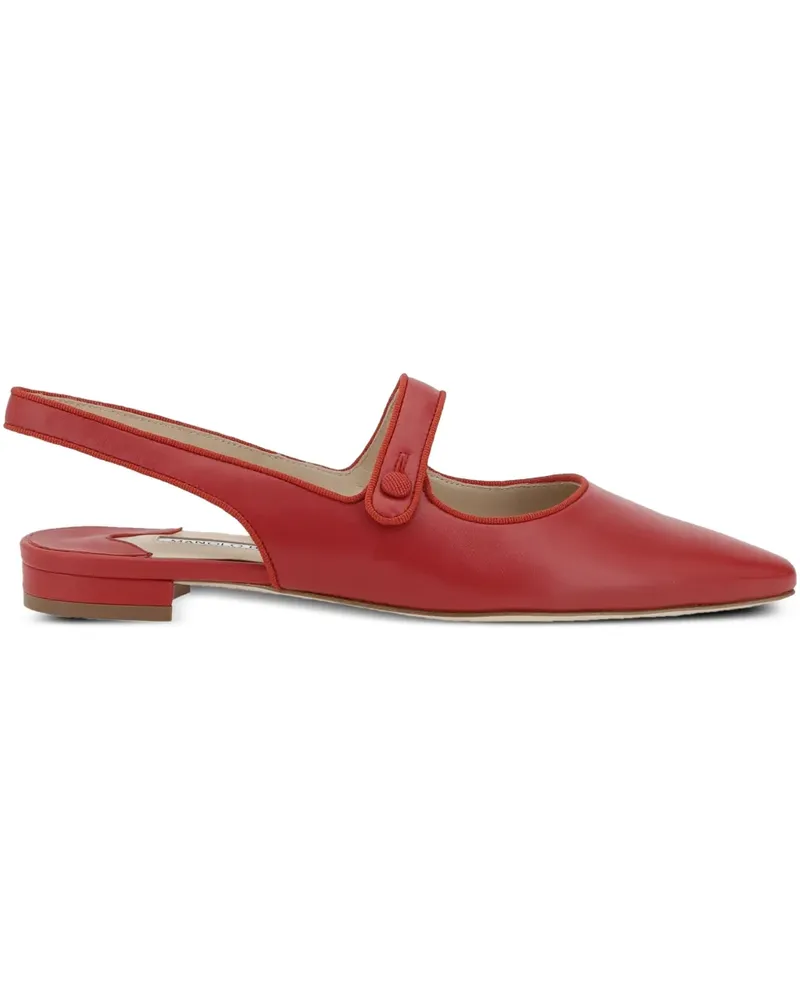 Manolo Blahnik Campariflatsli Ballerinas - Rot Rot