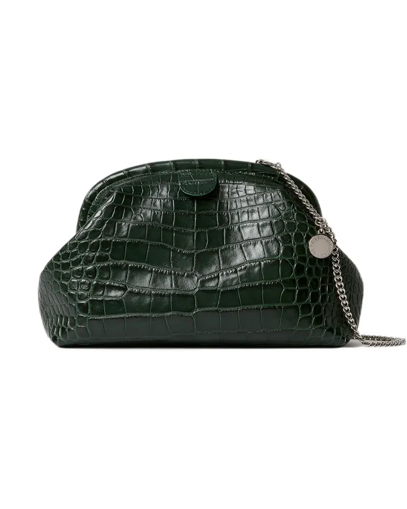 Stella McCartney Clutch mit Kroko-Effekt - Grün Grün