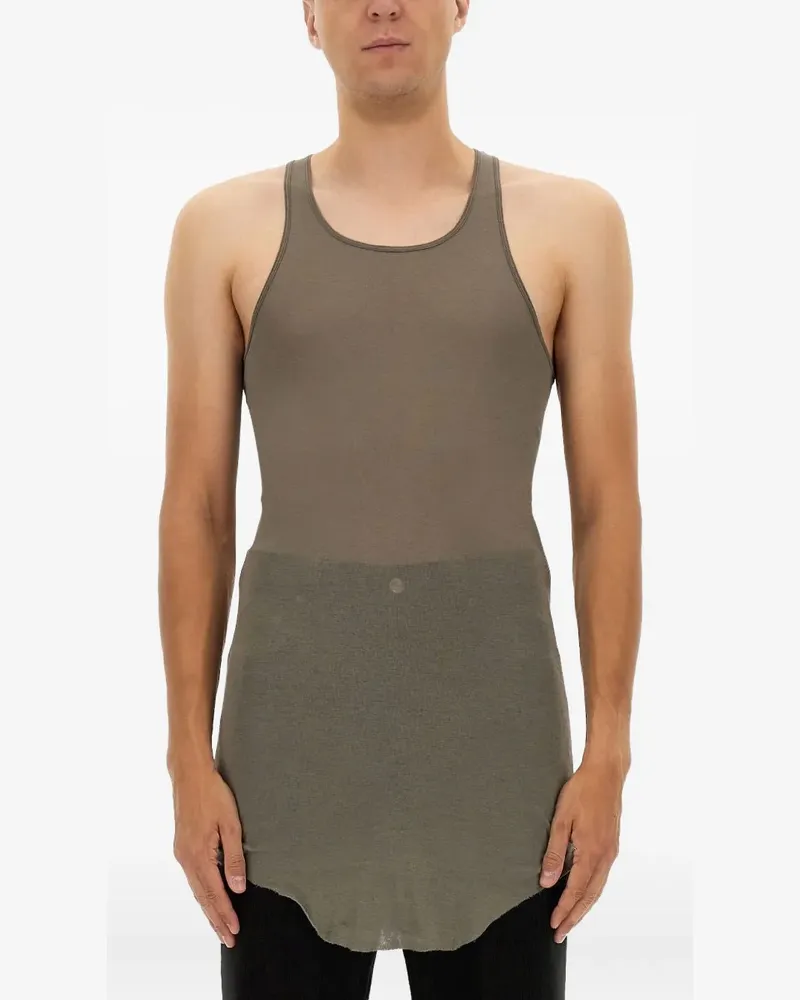 Rick Owens round-sleeve tank top - Grau Grau