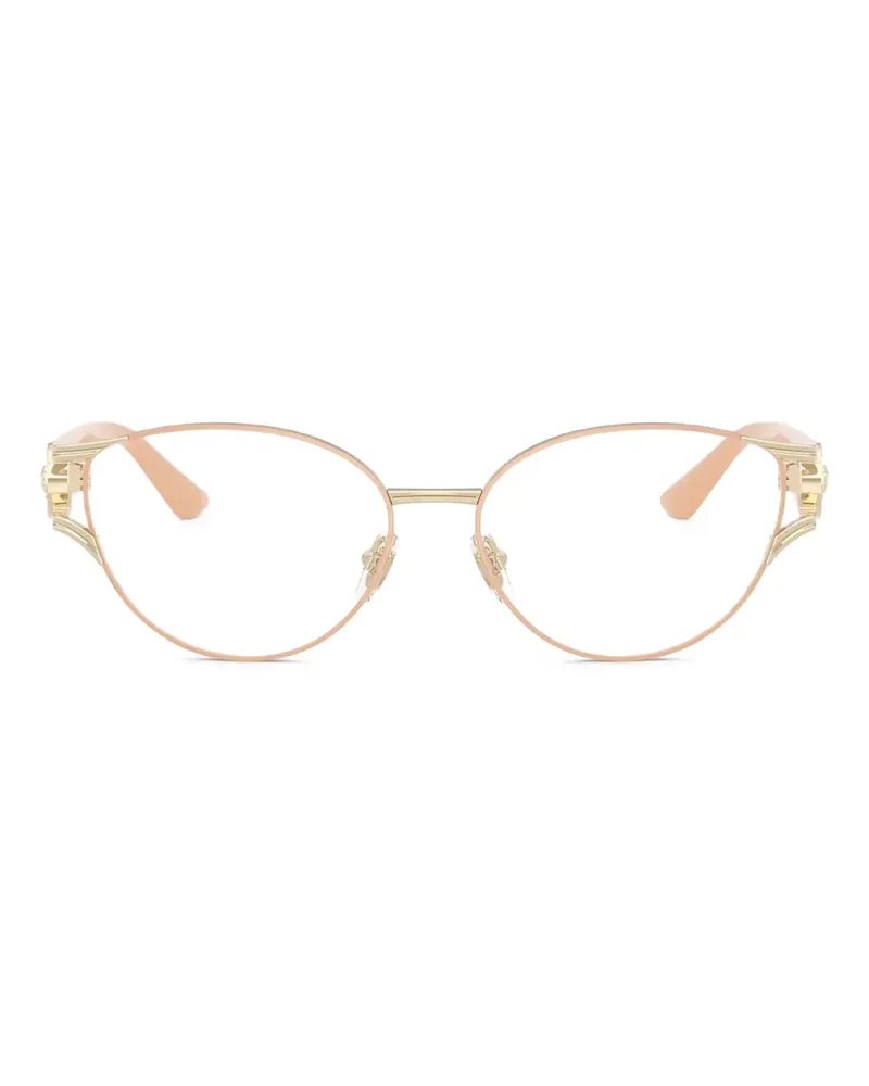 Versace Cat-Eye-Brille mit Medusa-Schild - Gold Gold
