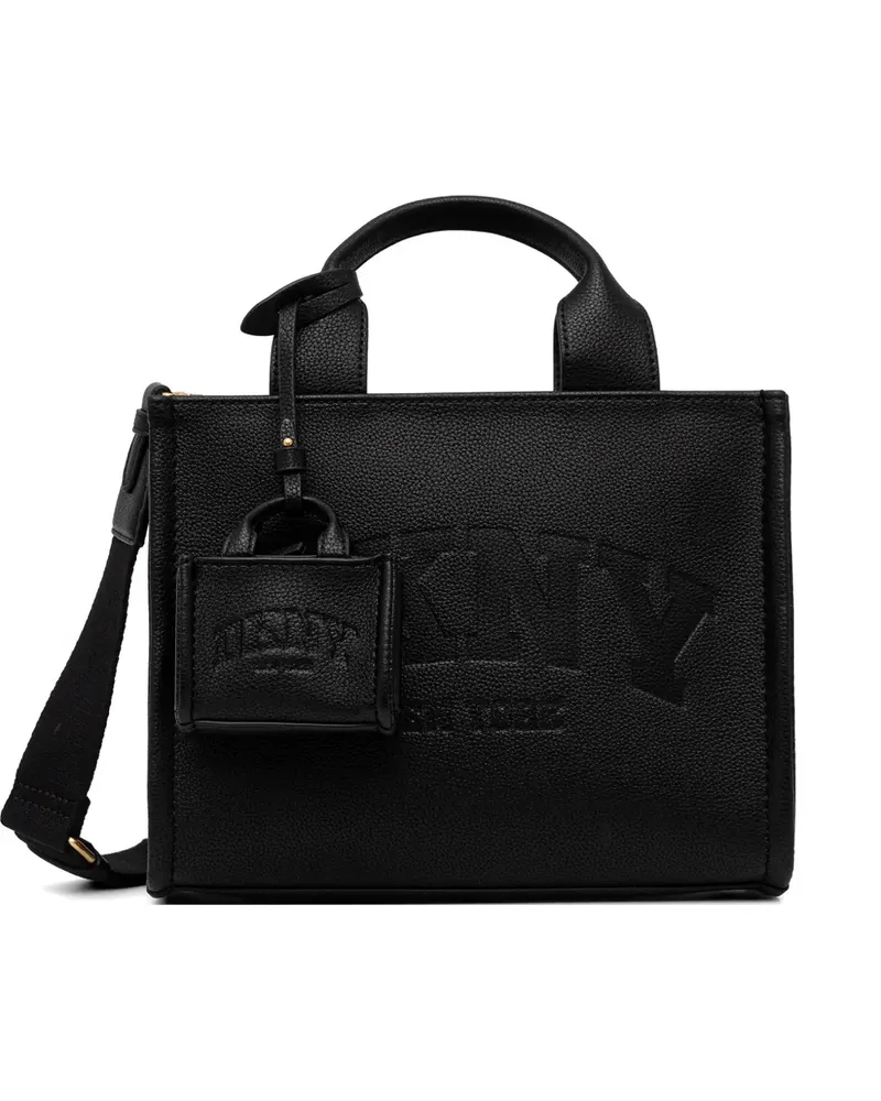DKNY grained logo-embossed tote bag - Schwarz Schwarz