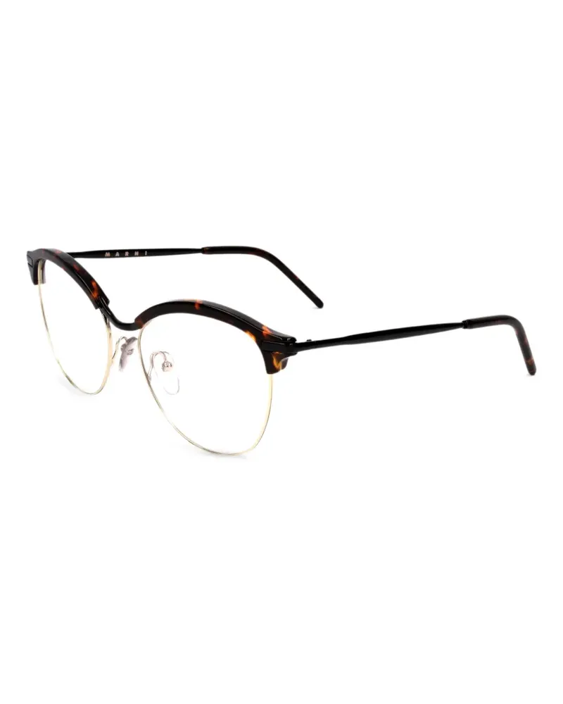 Marni Cat-Eye-Brille in Schildpattoptik - Braun Braun