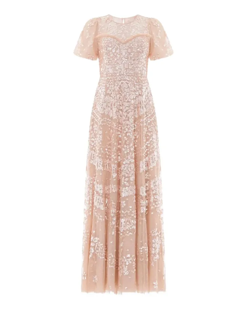 Needle & Thread Anais sequin-embellished gown - Nude Nude