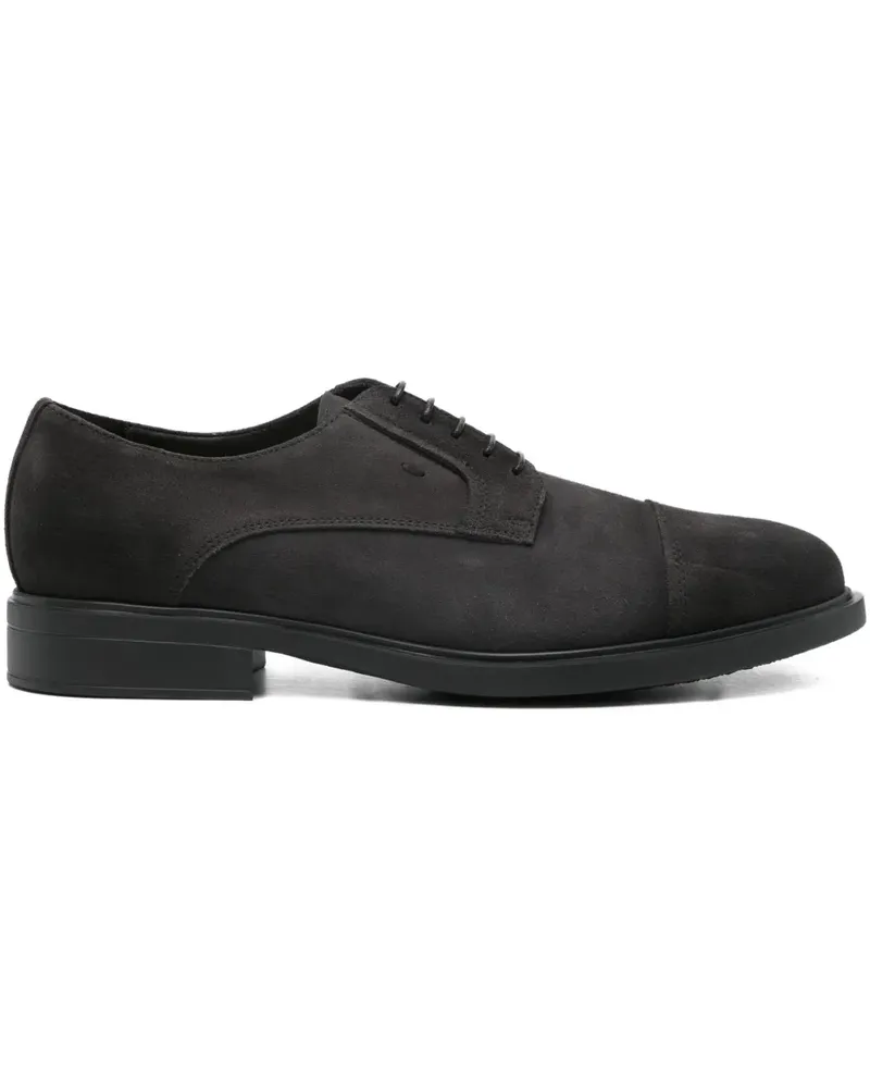 Doucal´s suede cap-toe Derby shoes - Grau Grau
