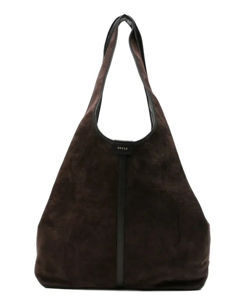 Soeur Schultertasche aus Wildleder - Braun Braun