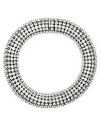 Alexandre Vauthier Choker mit Kristallverzierung Silber