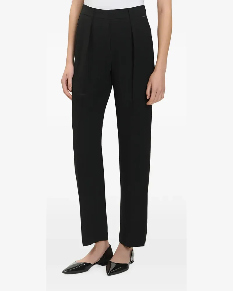 Armani Exchange Hose mit Bundfalten - Schwarz Schwarz