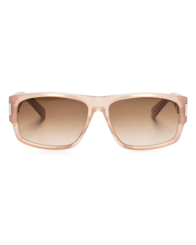Saint Laurent SL 689 Sonnenbrille mit eckigem Gestell - Nude Nude