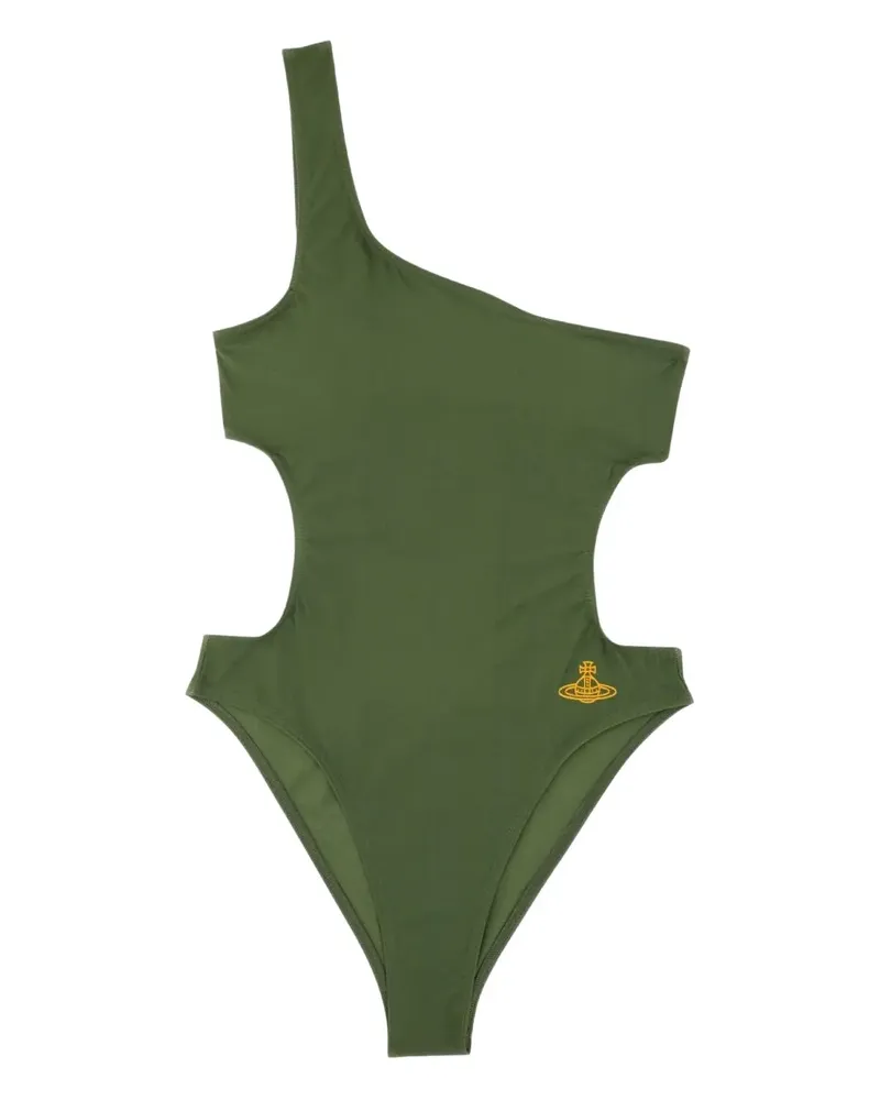 Vivienne Westwood one-shoulder cutout swimsuit - Grün Grün