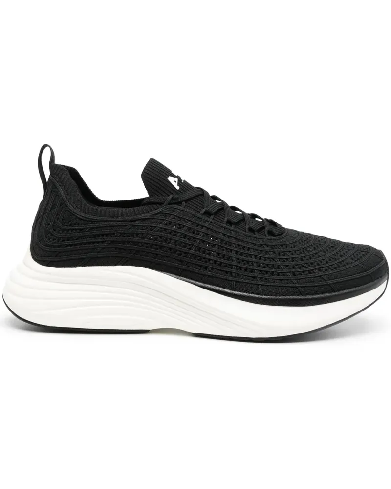ATHLETIC PROPULSION LABS TechLoom Zipline Sneakers im Layering-Look - Schwarz Schwarz