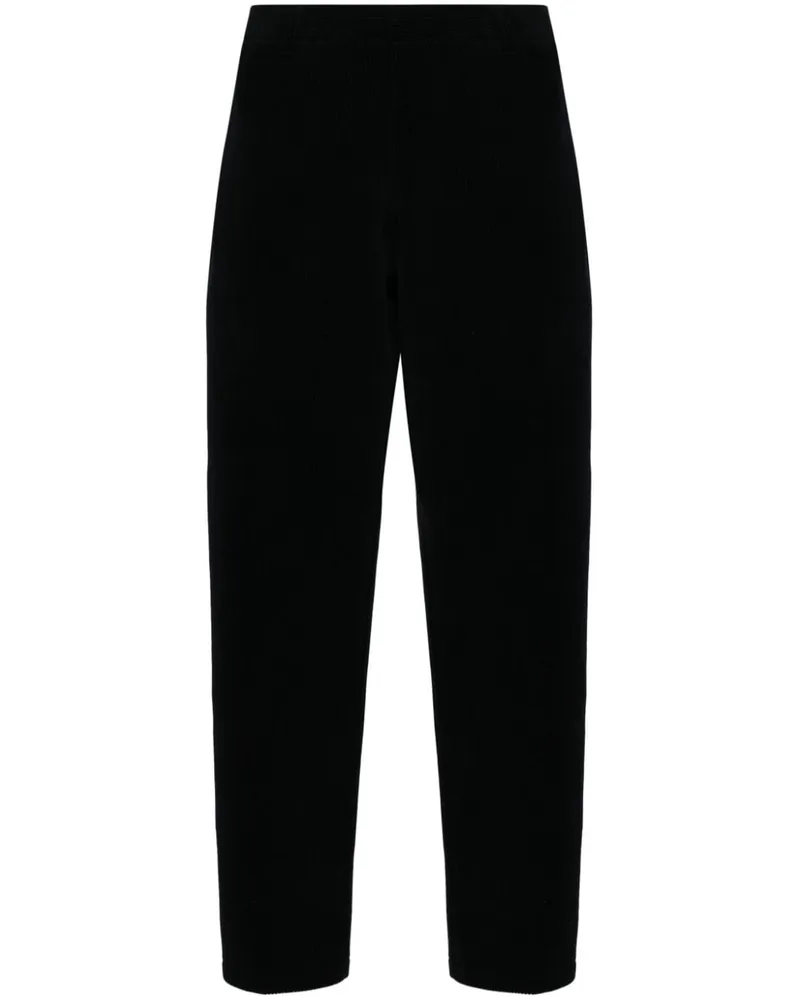 Emporio Armani Gerippte Hose aus Velours - Blau Blau