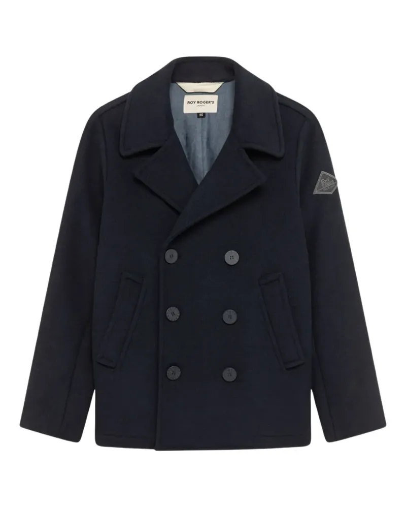 Roy Roger's double-breasted coat - Blau Blau