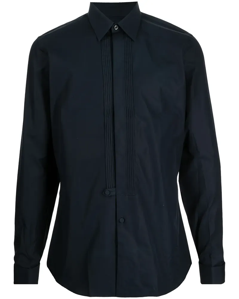 Prada Hemd mit Faltendetail - Blau Blau