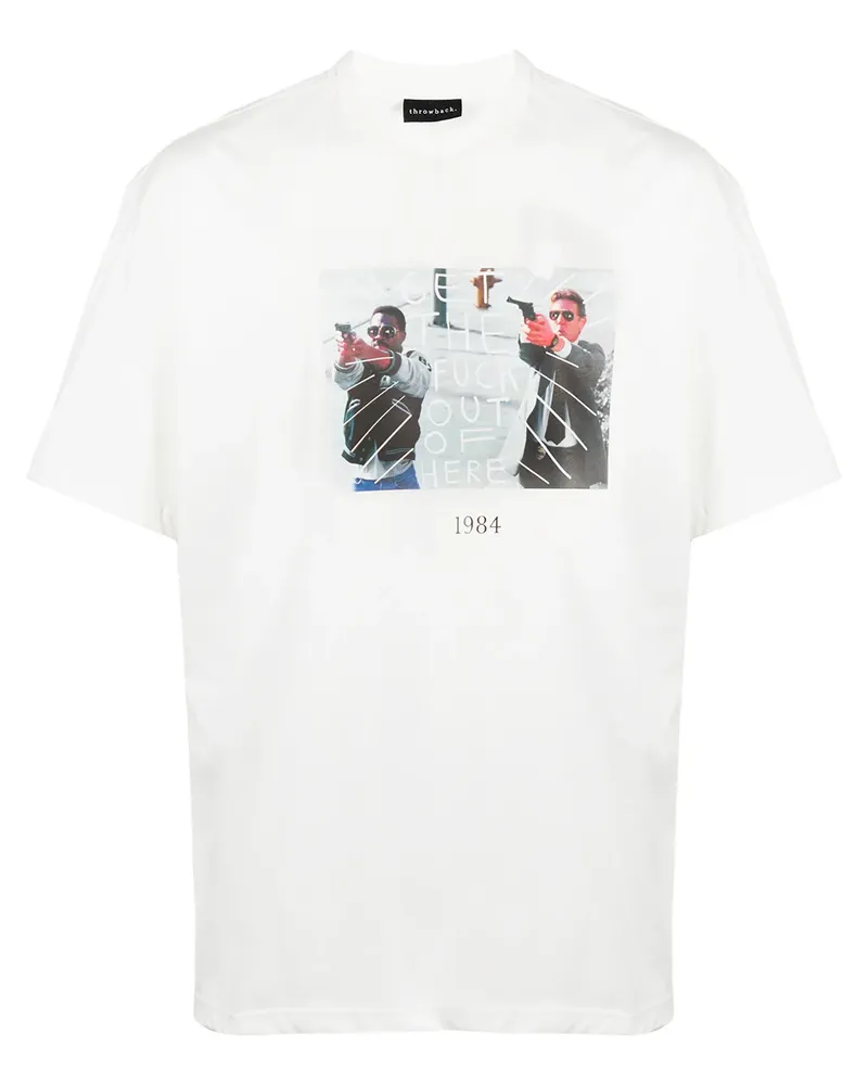 throwback. Lax' T-Shirt - Weiß Weiß