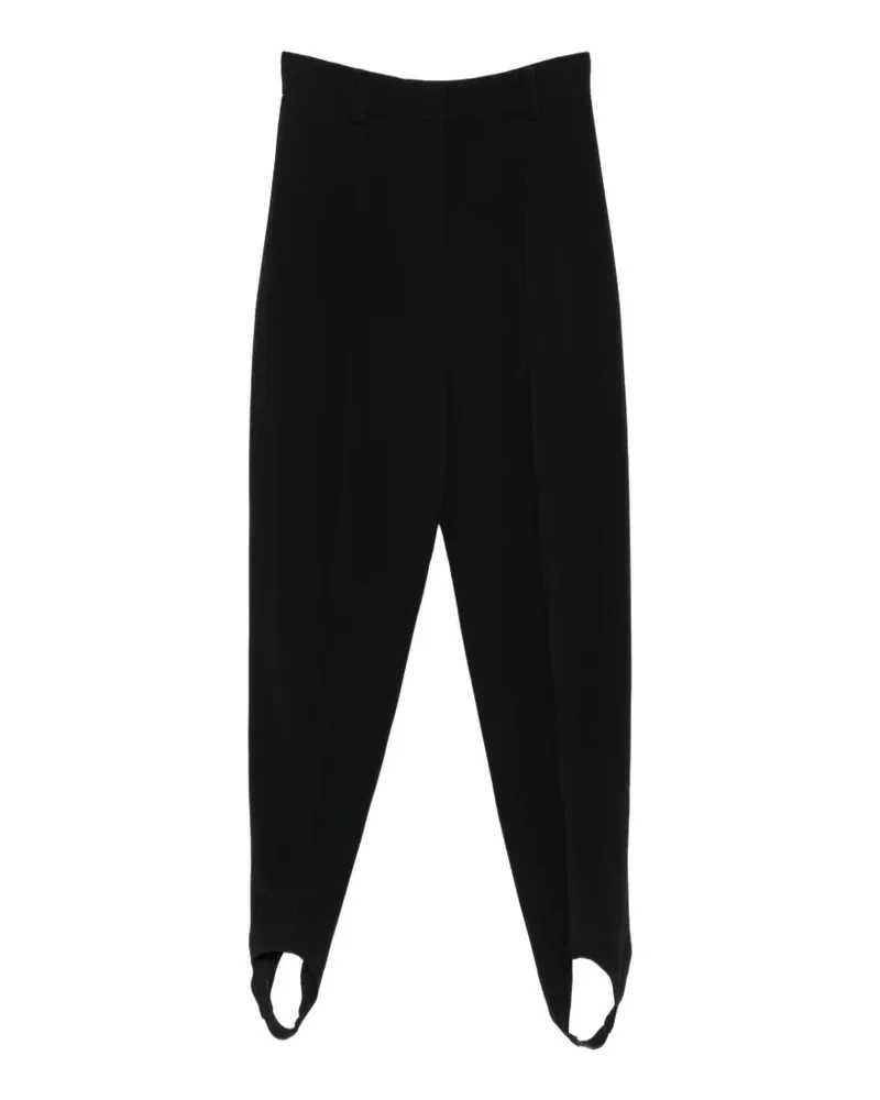 Stella McCartney Cady klassische Hose mit Steigbügelbündchen - Schwarz Schwarz