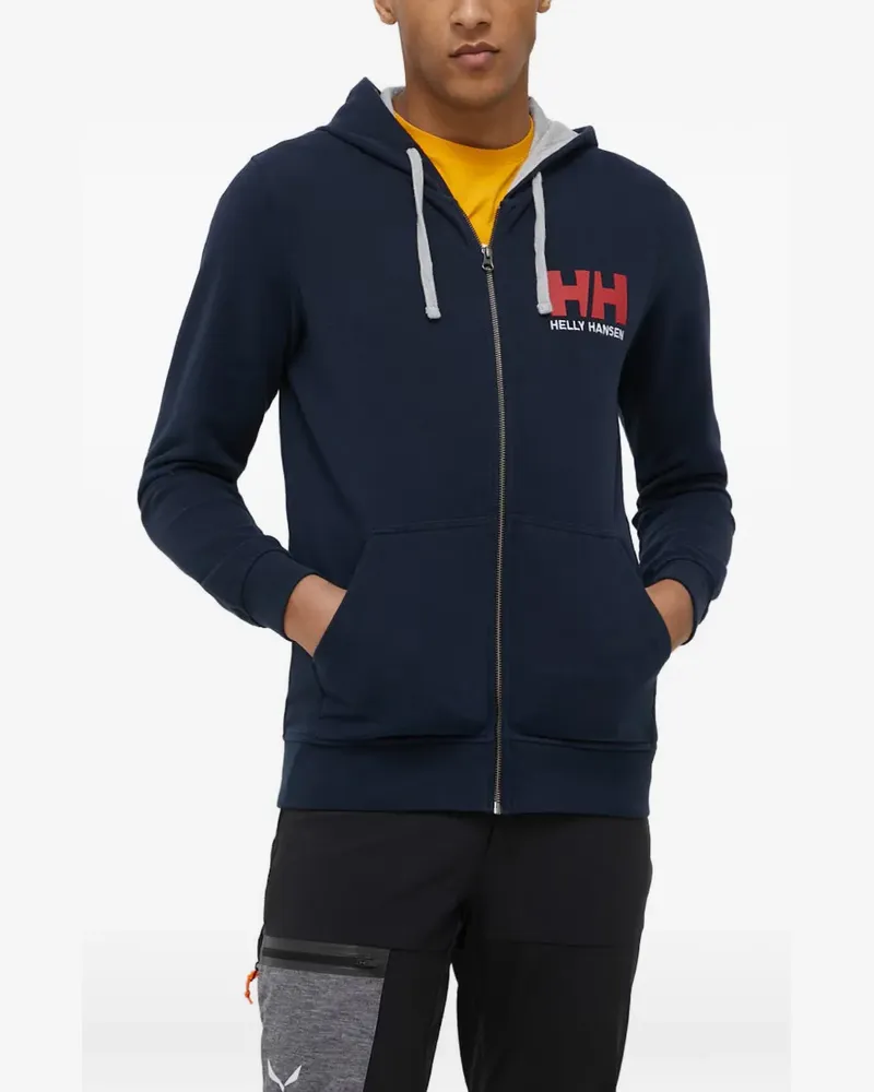 Helly Hansen Sweatshirtjacke mit Kapuze - Blau Blau