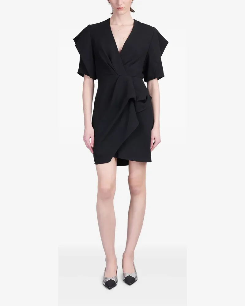 IRO Asymmetrisches Minikleid - Schwarz Schwarz