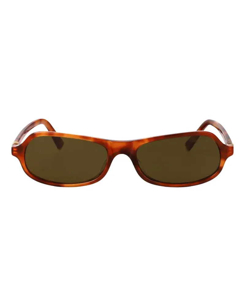 Miu Miu rectangle-frame sunglasses - Braun Braun