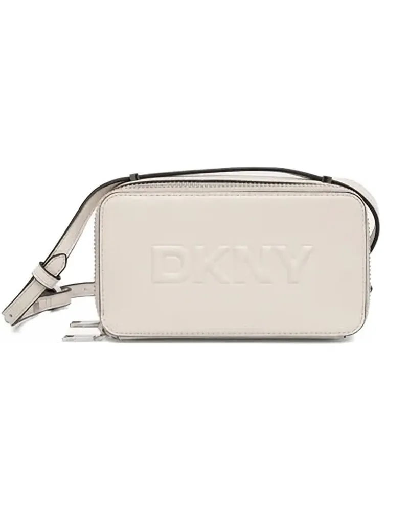 DKNY Reißverschluss-Tasche mit Logo-Prägung - Nude Nude