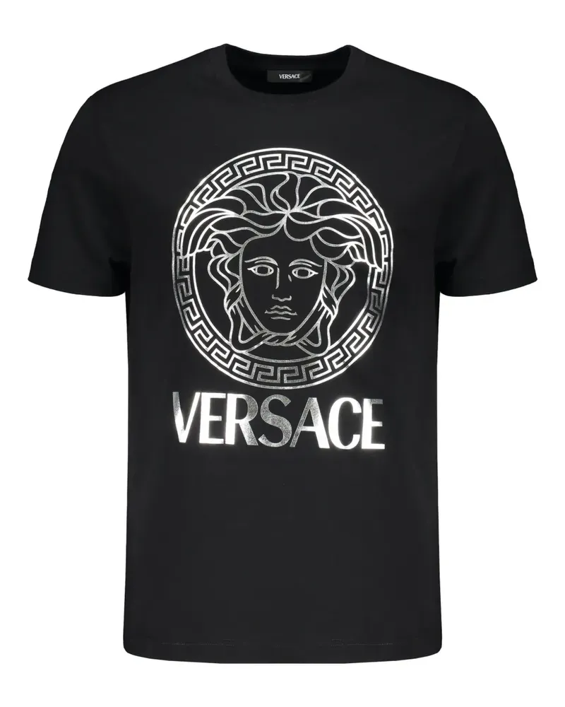 Versace T-Shirt aus Baumwolle - Schwarz Schwarz