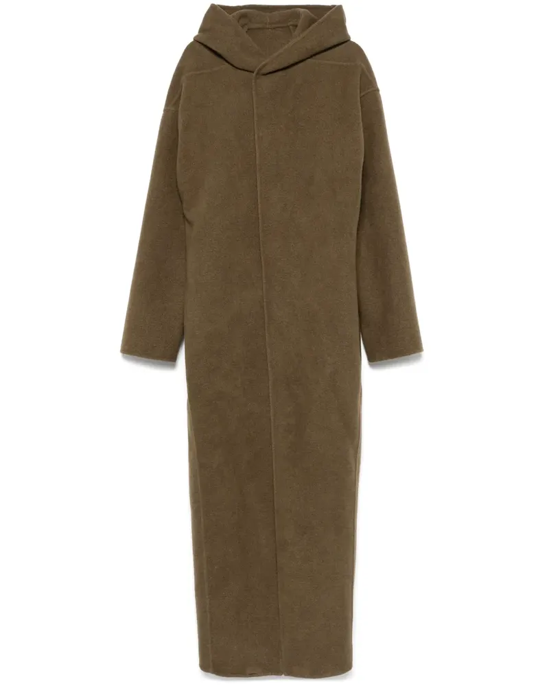 Rick Owens Mantel mit Kapuze - Grün Grün