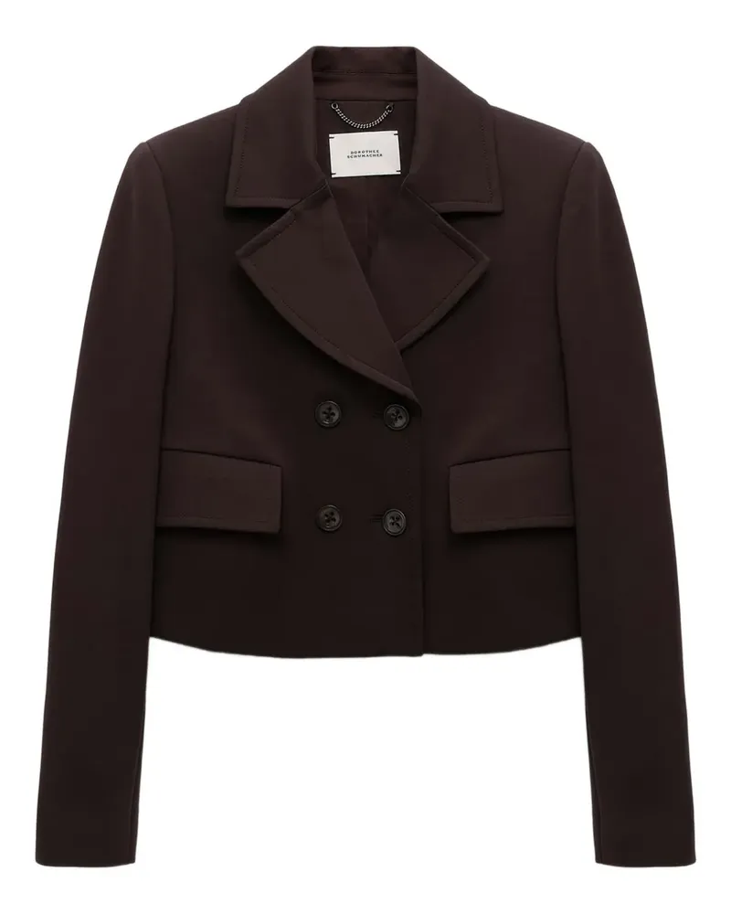 Dorothee Schumacher double-breasted cropped blazer - Braun Braun
