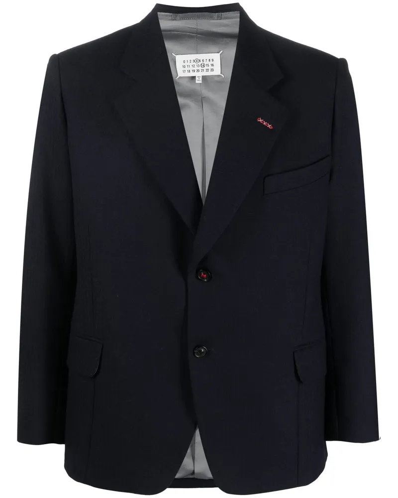 Maison Margiela Einreihiges Sakko - Blau Blau