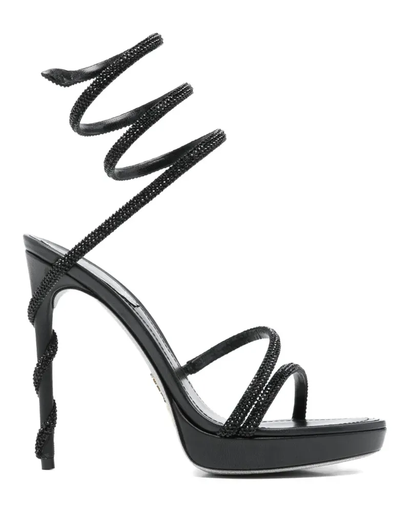 René Caovilla Klassische Sandalen - Schwarz Schwarz