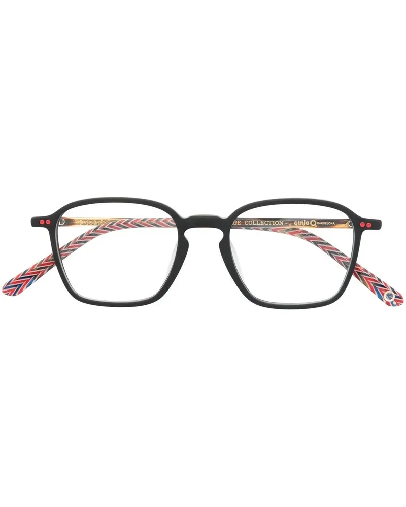 Etnia Barcelona Eckige Cooper Brille - Schwarz Schwarz