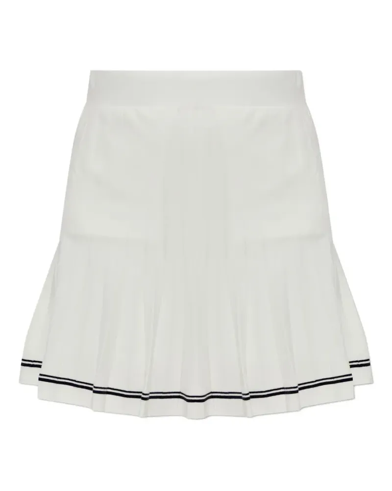 Bogner Myra pleated striped skirt - Weiß Weiß