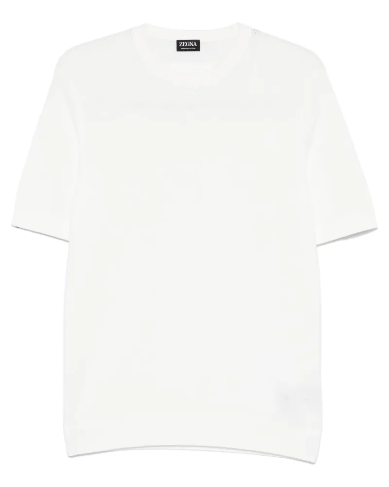Ermenegildo Zegna Klassisches T-Shirt - Weiß Weiß