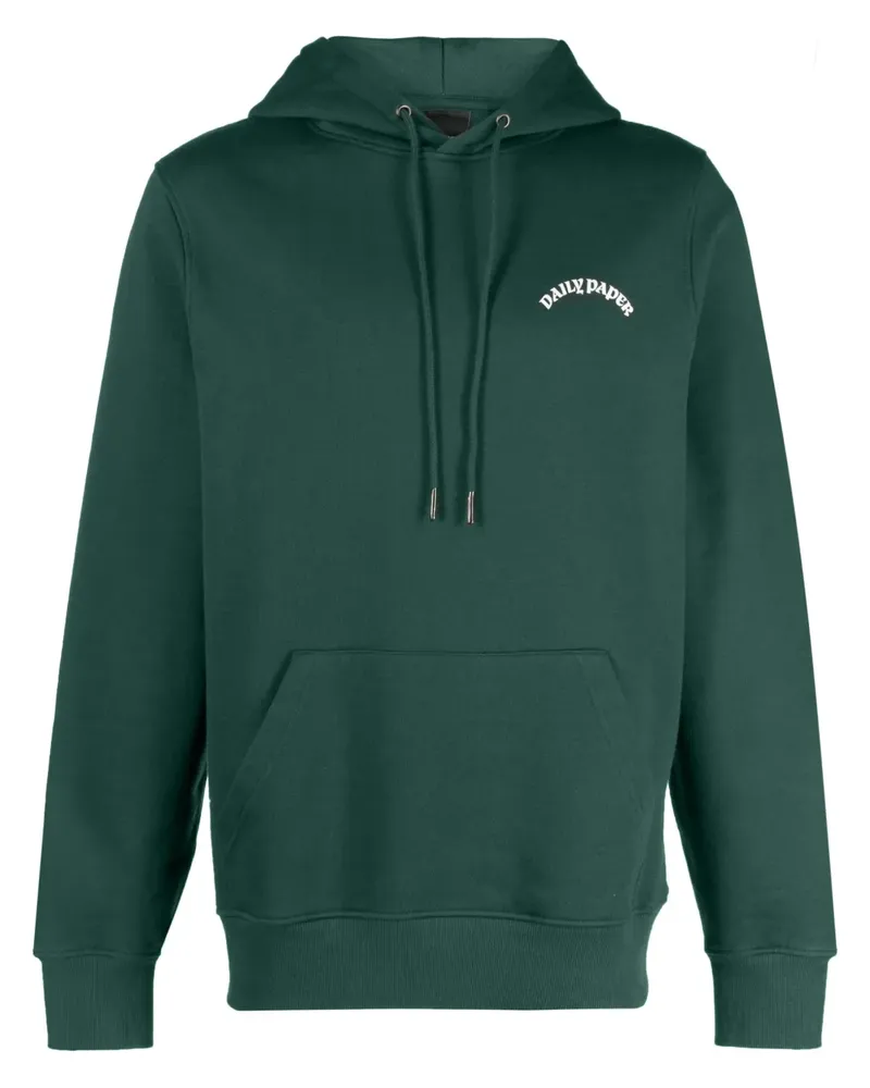 Daily Paper Hoodie mit Logo-Print - Grün Grün