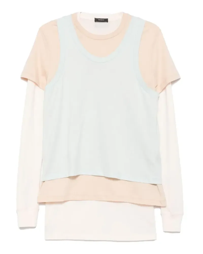 WARDROBE.NYC T-Shirt im Layering-Look - Blau Blau