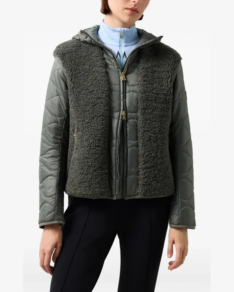 Bogner Bibi Teddy Jacke mit Shearling-Effekt - Grün Grün